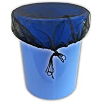 Vendix Tapa para Barril de Lluvia Redonda Ø 95 cm - Red para Barril de Lluvia con Cuerda de tracción - Protección contra…